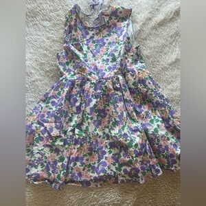 Siaomimi Floral Kids Dress in Purple and Green